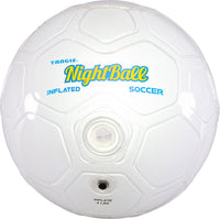 NightBall Inflated Soccer Ball - White