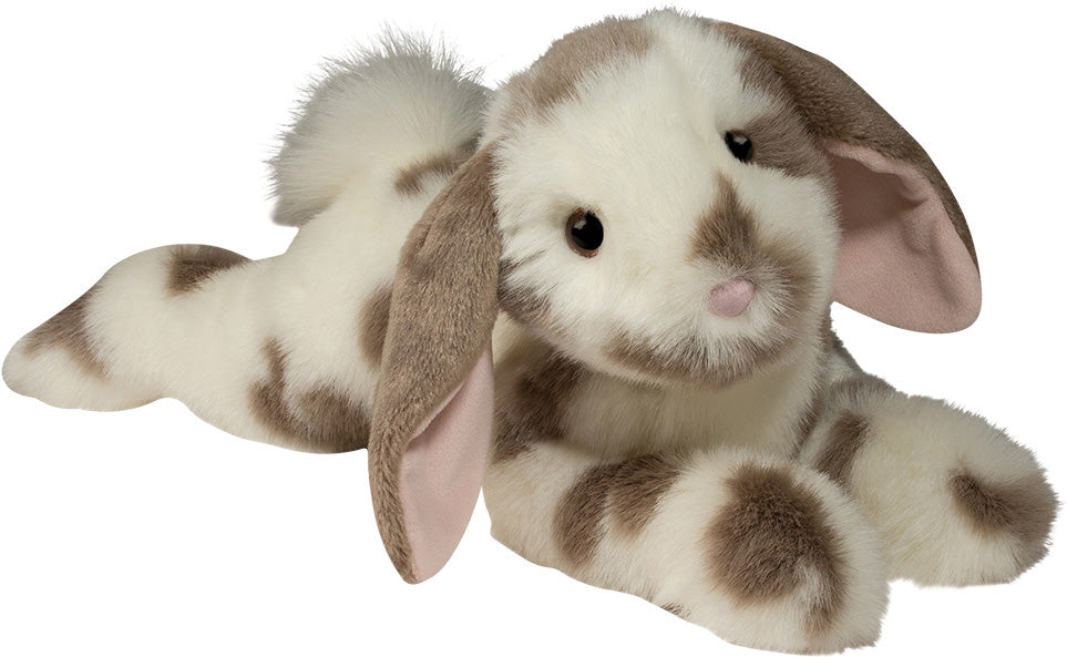 Douglas Ramsey Grey Spotted Floppy Bunny - 16"