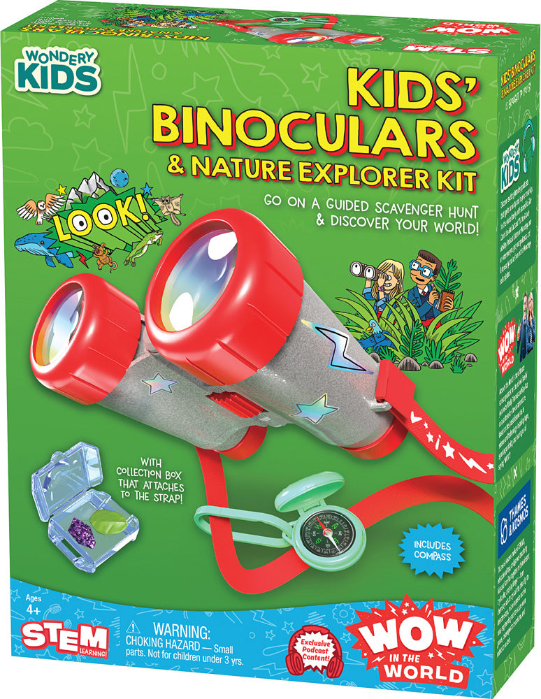 Wow in the World Kids' Binoculars & Nature Explorer Kit