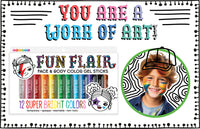 Fun Flair Face & Body Color Gel Sticks