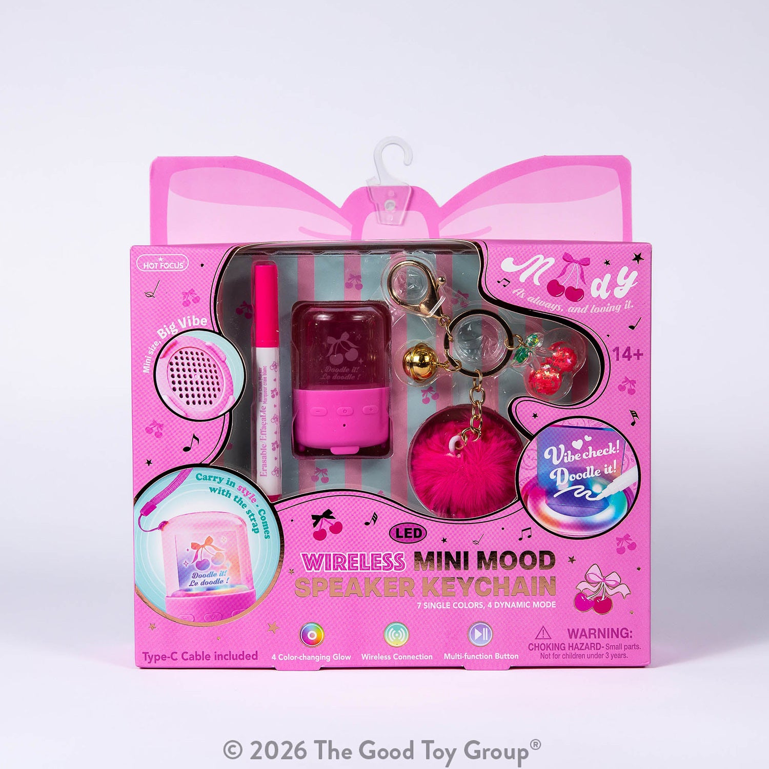 LED Wireless Mini Mood Speaker Keychain