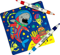 Colortopia: Color by Number Kit with Paint Markers - Epic Adventures
