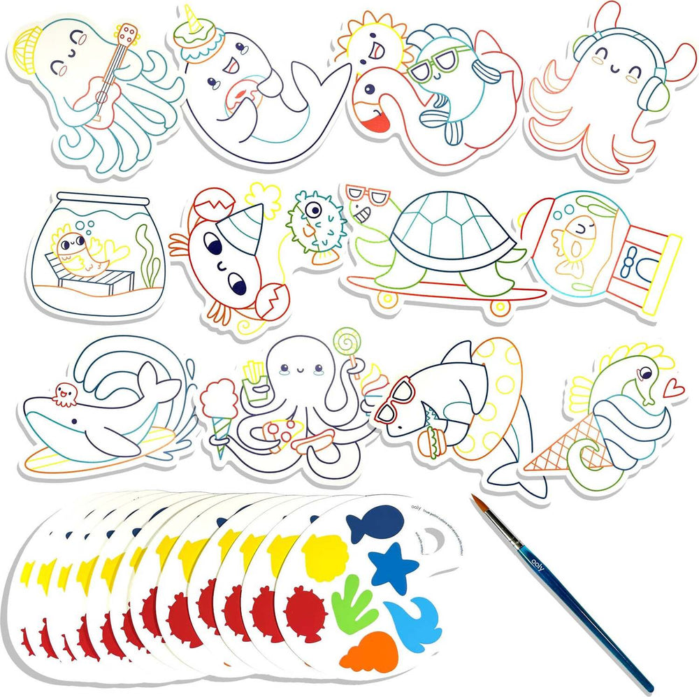 Playful Painters Easy Watercolor Painting - Ocean Fun