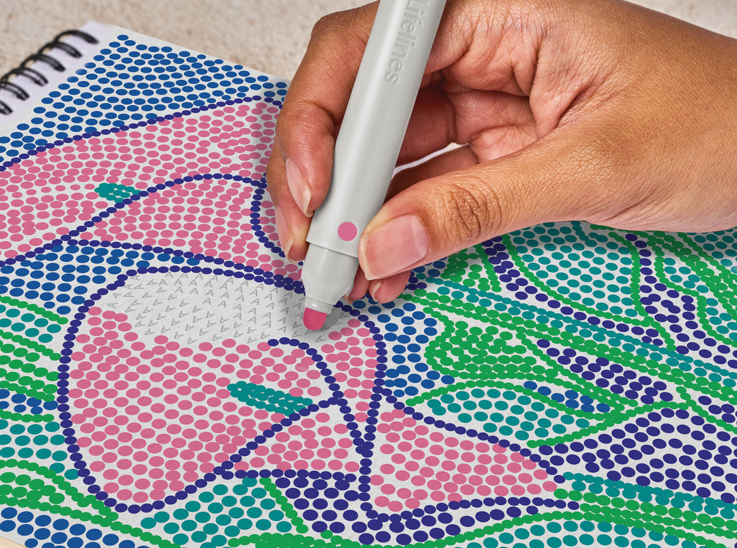 Lifelines FlowArt Dot-By-Letter - Botanicals