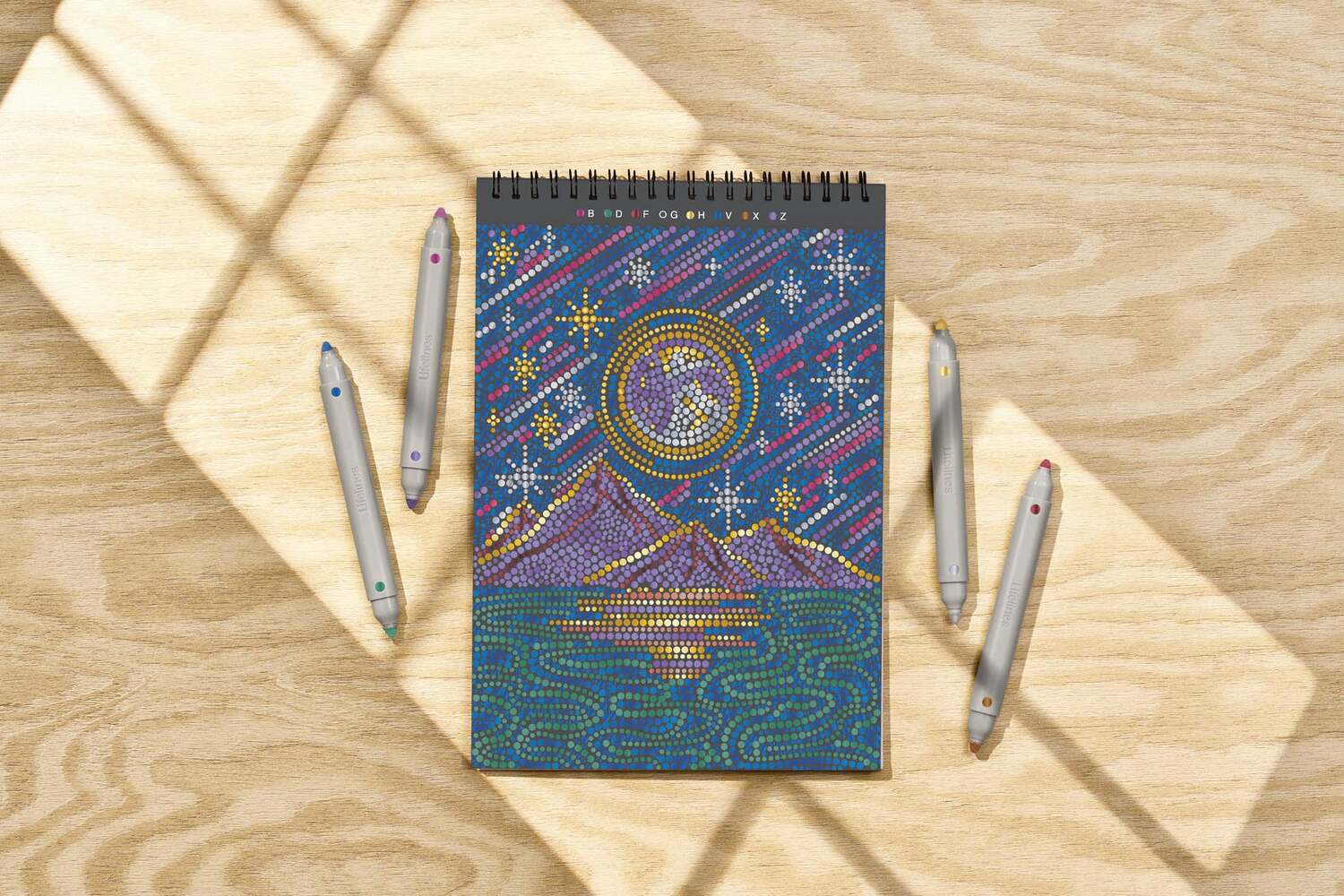 Lifelines FlowArt Dot-By-Letter Metallic Ink - Into the Galaxy