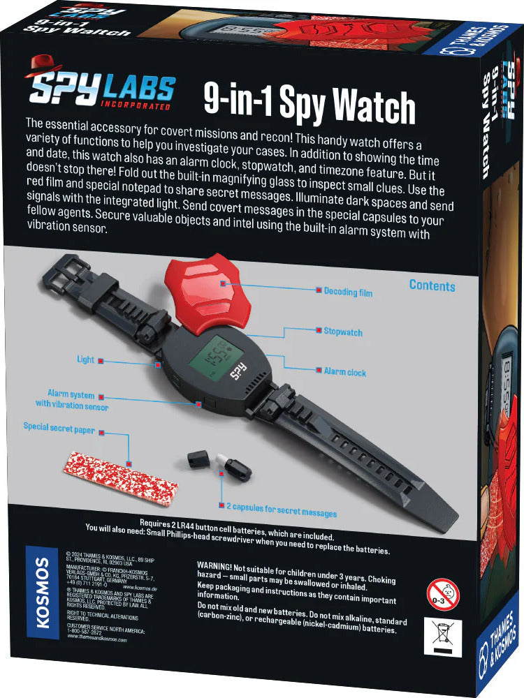 Spy Labs: 9-in-1 Spy Watch – The Toy Maven