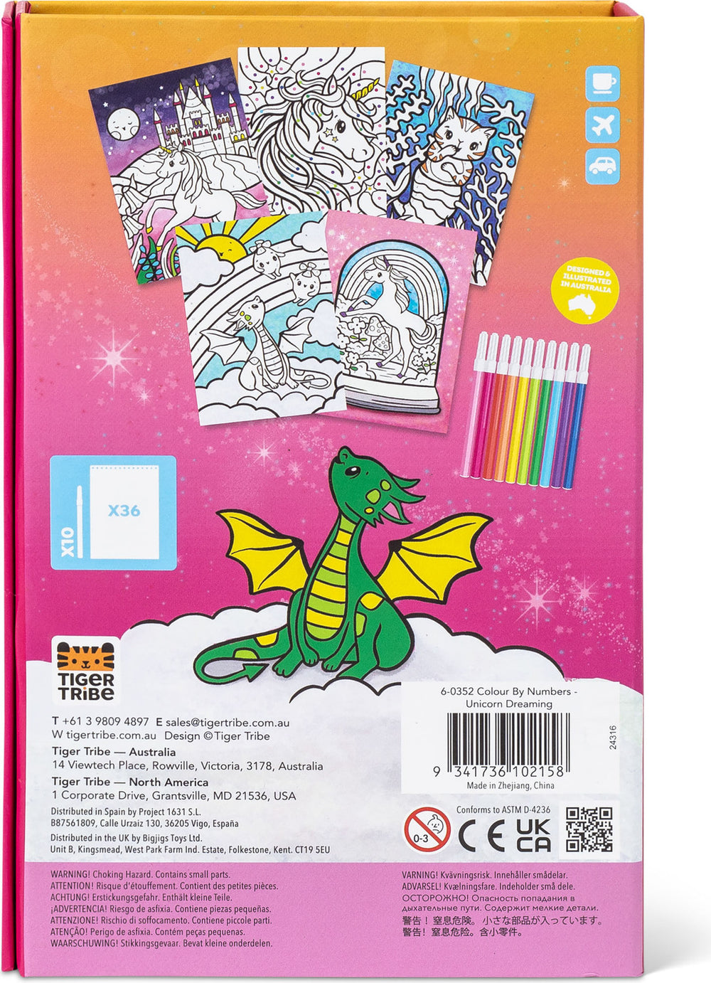 Color By Numbers - Unicorn Dreaming