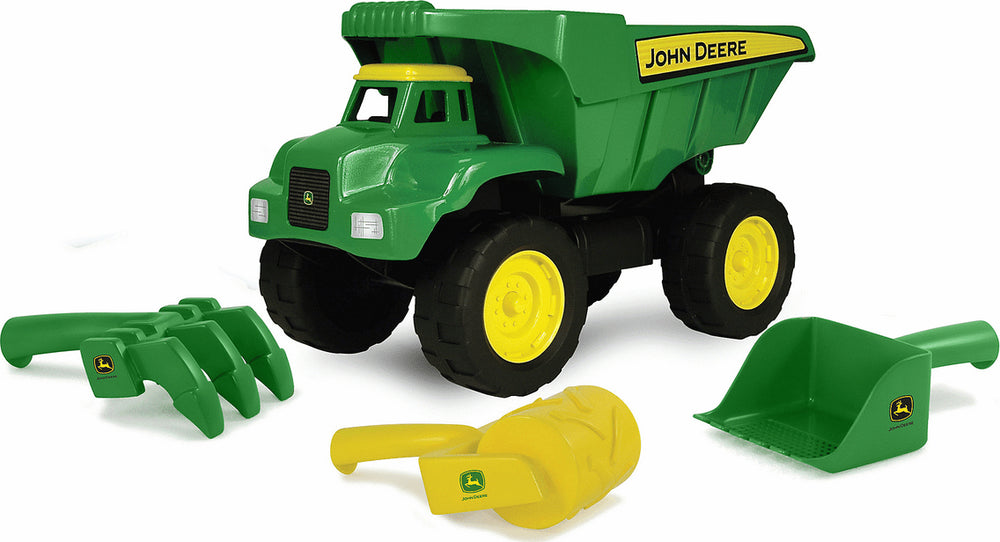 John Deere 15 Inch Big Scoop Dump Truck With Sand Tools