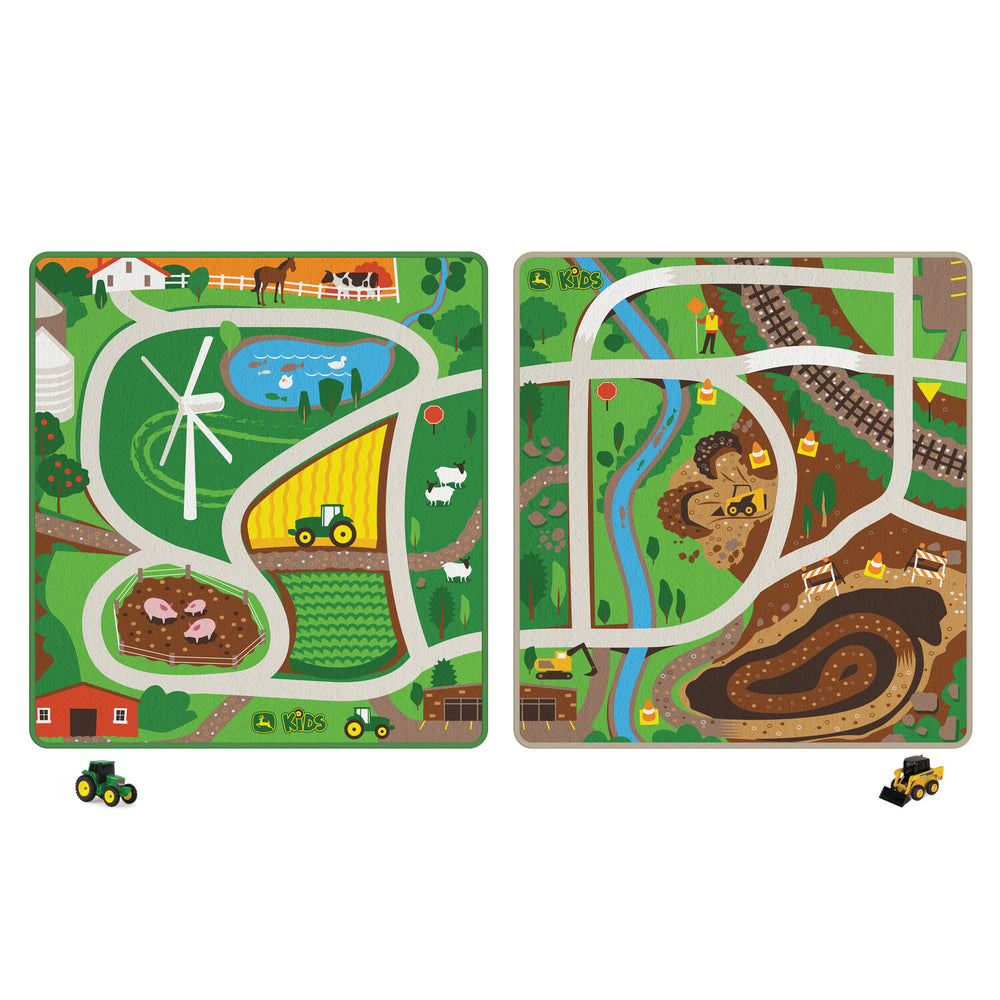 John Deere Rug Playmat Farm With Tractor (Assorted)