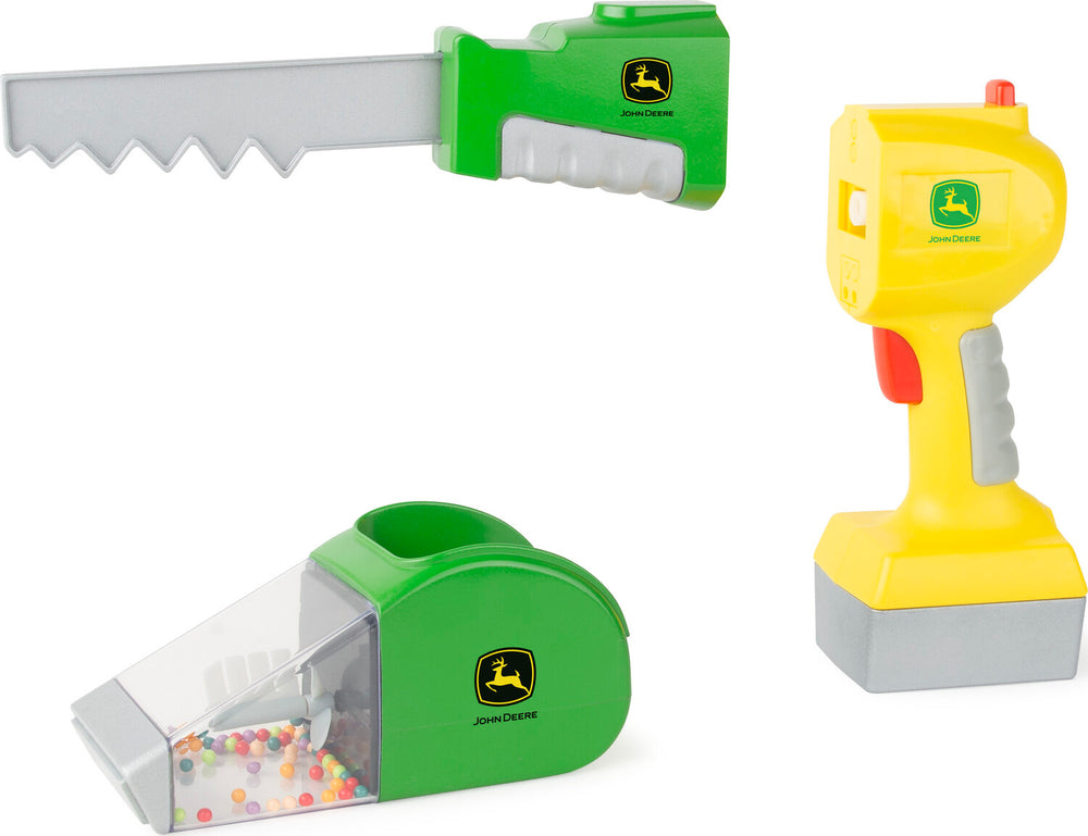 John Deere Kids 2-In-1 Power Tool With Saw And Vacuum