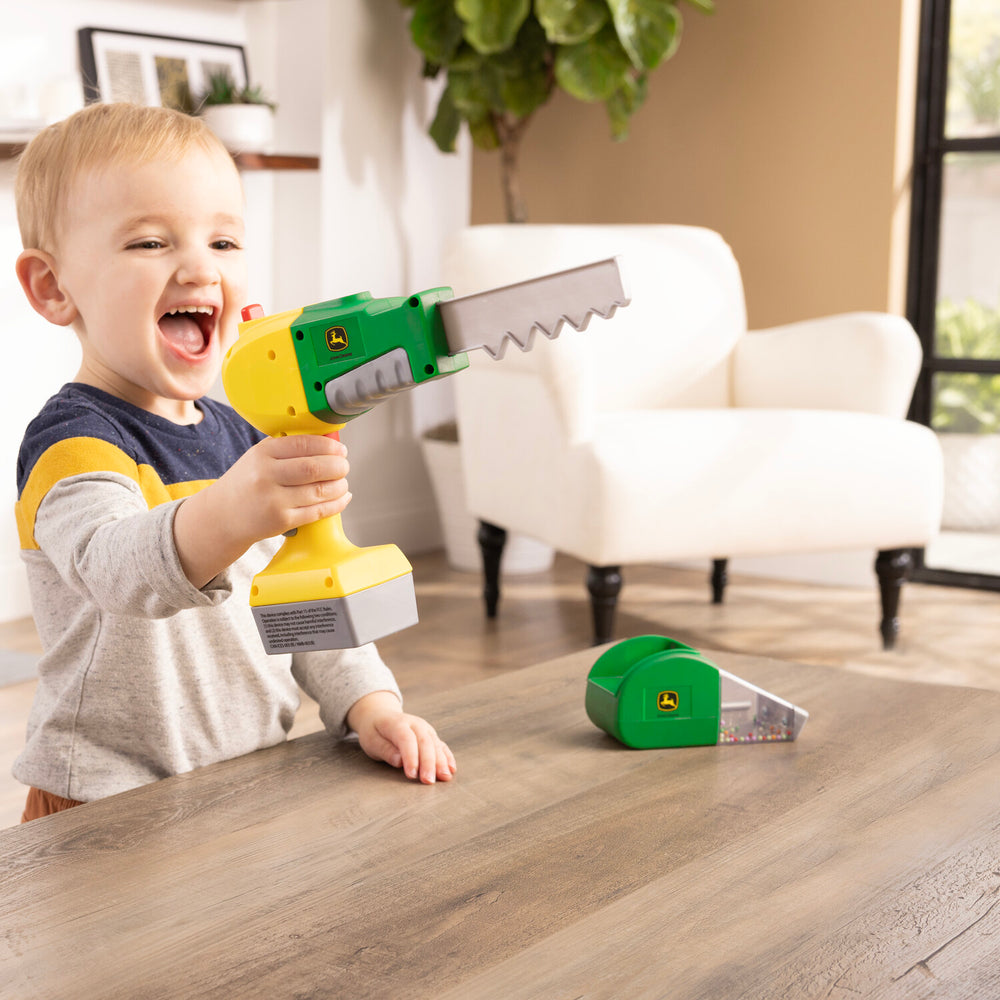 John Deere Kids 2-In-1 Power Tool With Saw And Vacuum