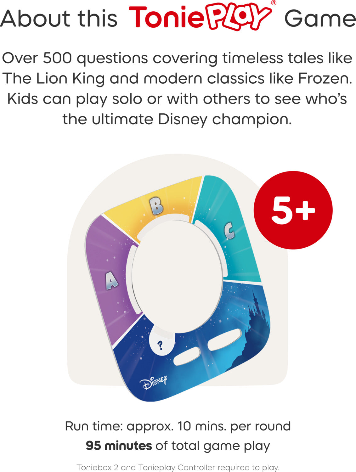 Tonieplay Disney: Quiz Kingdom Game