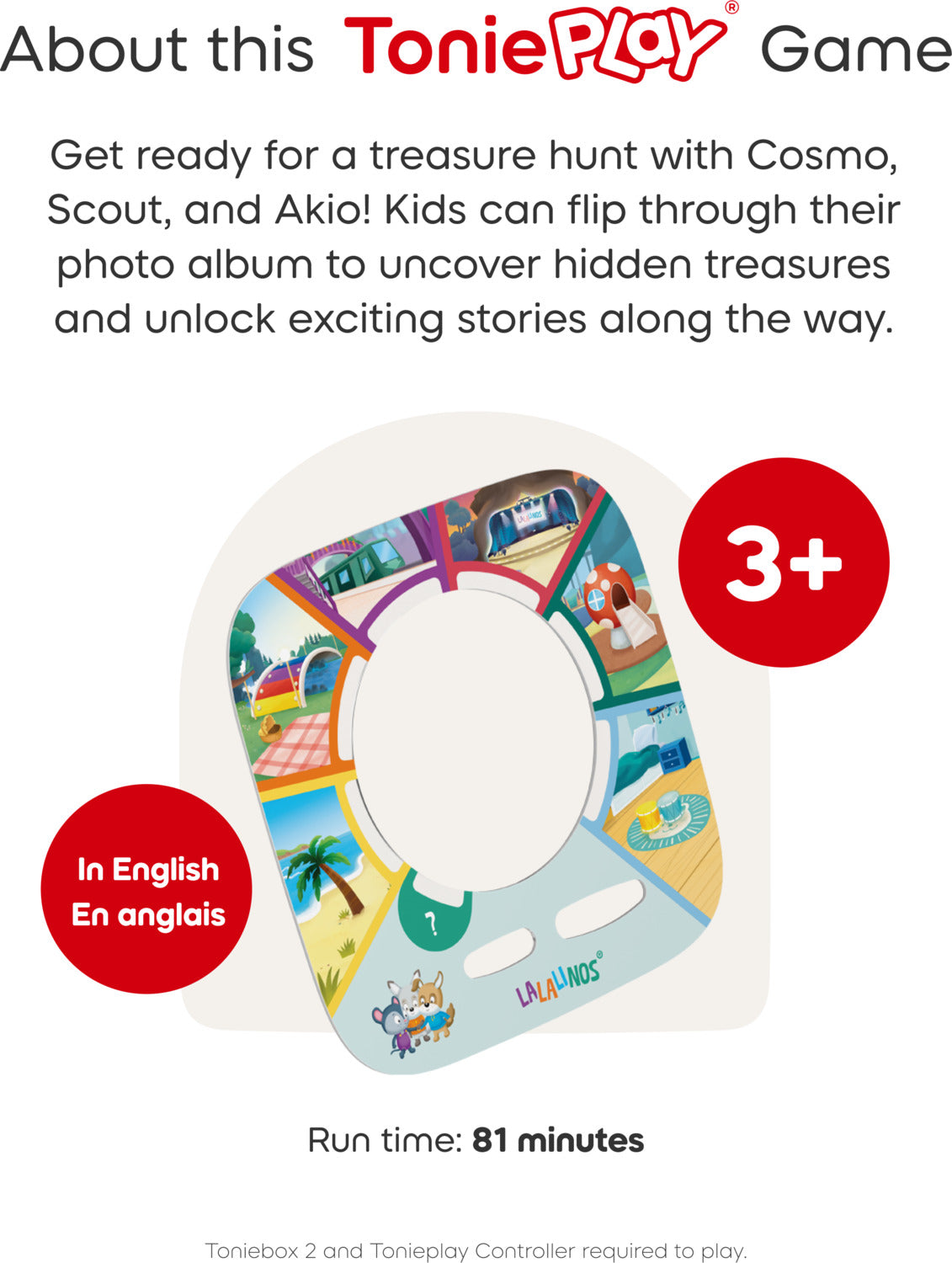 Lalalinos Find the Photo Tonieplay Controller + Game Set