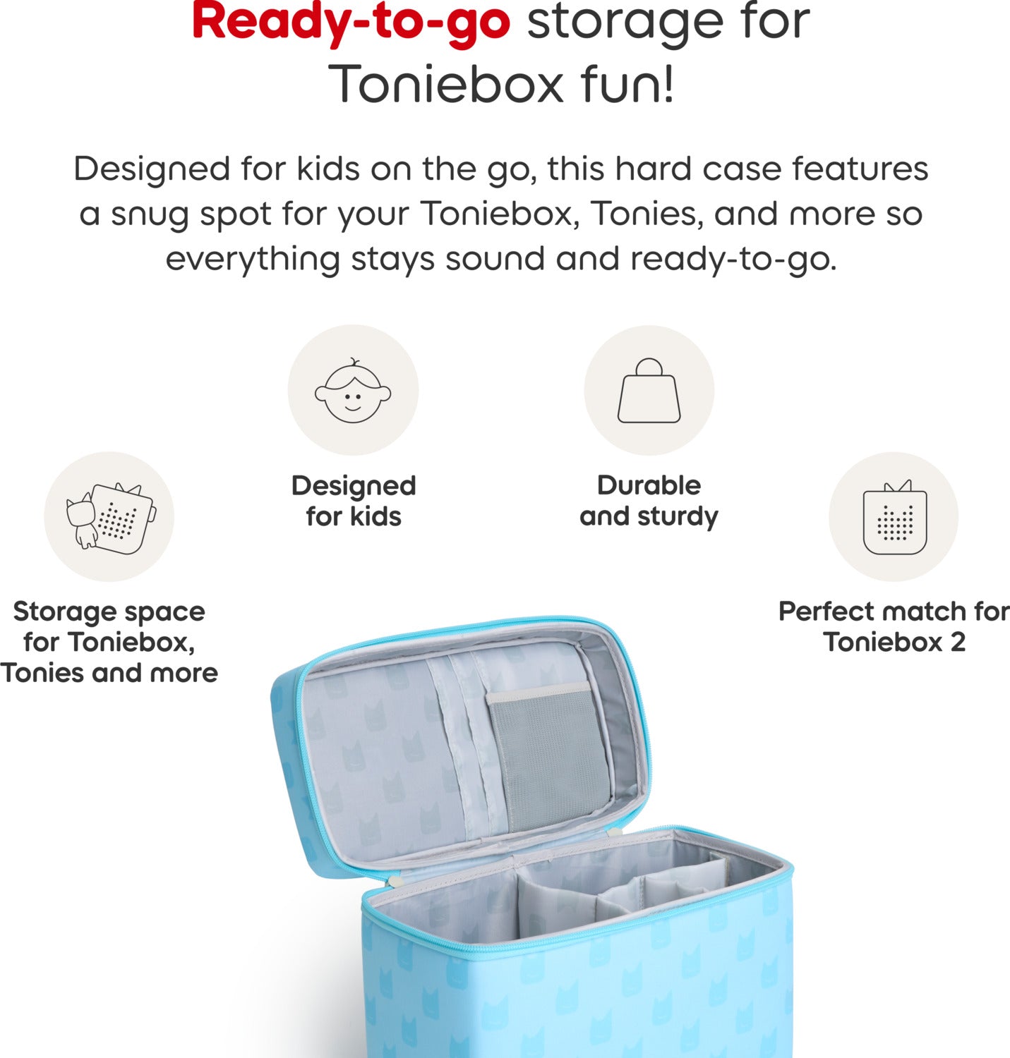 Toniebox Play Carrying Case - Blue