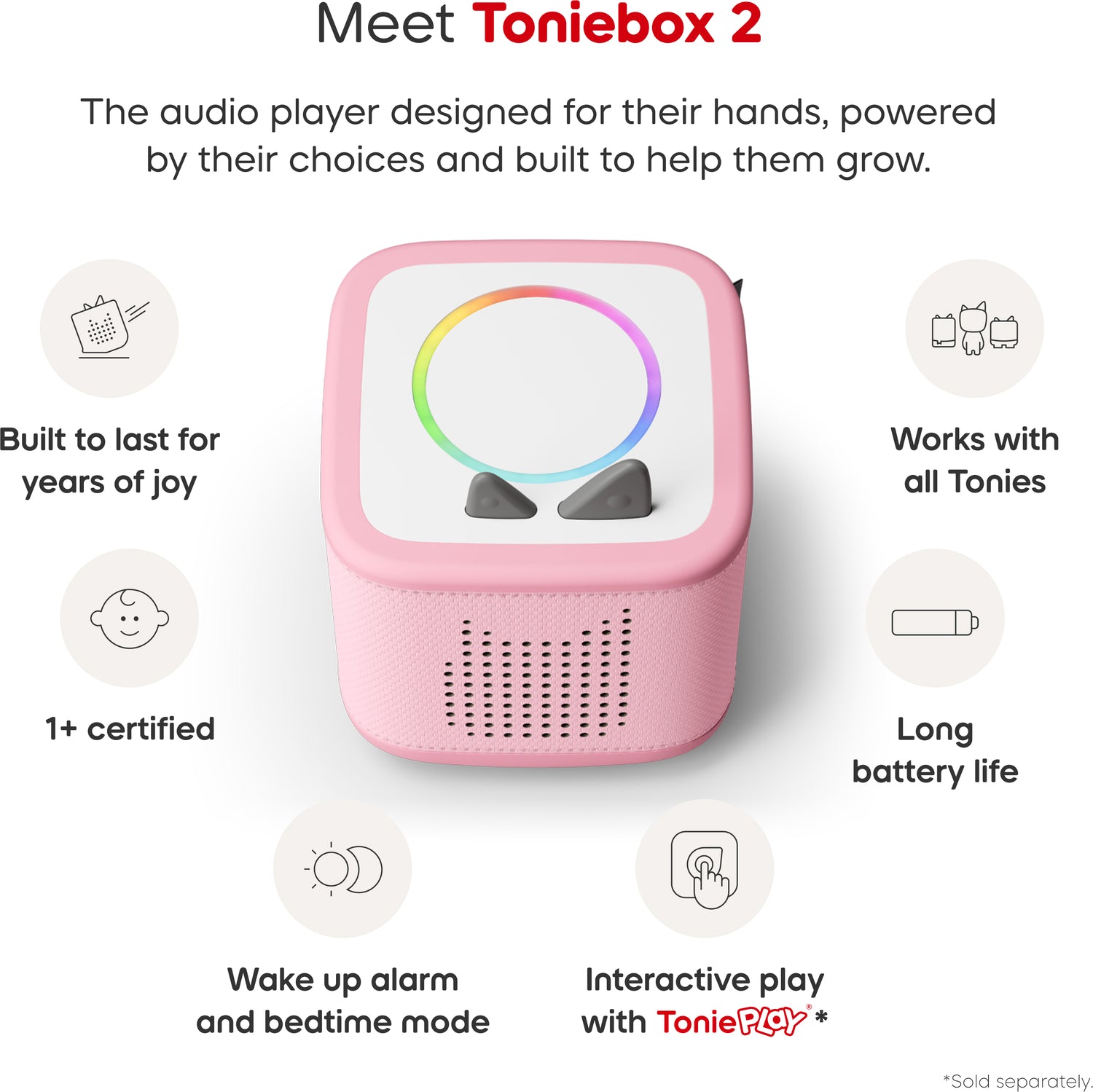 Playtime Puppy Toniebox 2 Starter Set - Cloud Pink