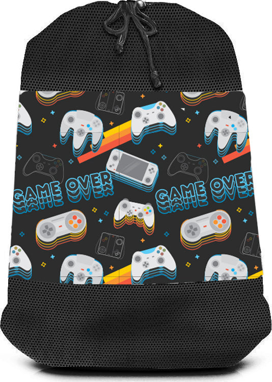 Retro Game Controller Mesh Laundry Bag
