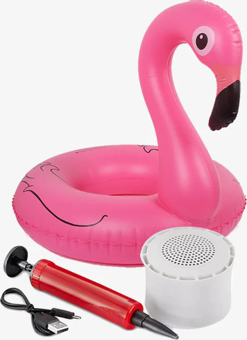 Aqua Jams Bluetooth Floating Speaker and Cup Holder (Flamingo