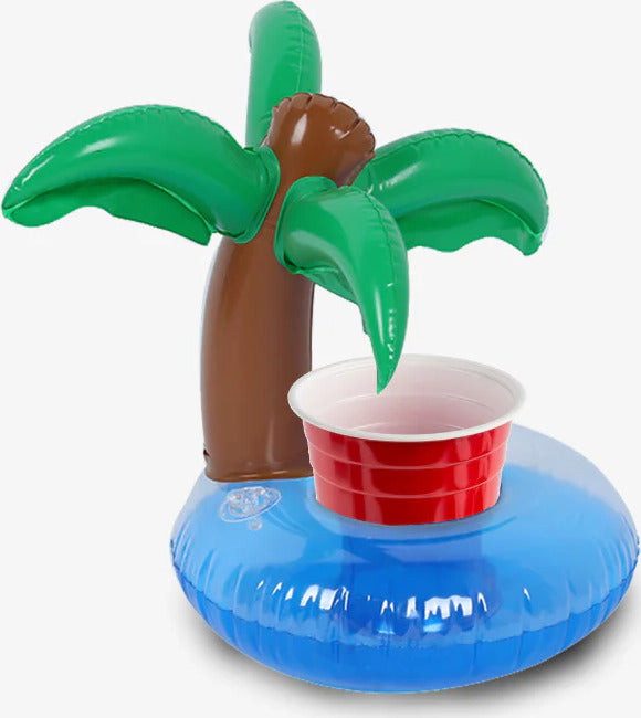 Aqua Jams Bluetooth Floating Speaker and Cup Holder (Palm Tree)