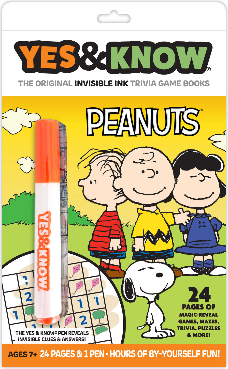 The Original Yes and Know Invisible Ink Trivia Game Books: Peanuts