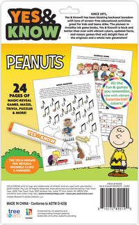 The Original Yes and Know Invisible Ink Trivia Game Books: Peanuts