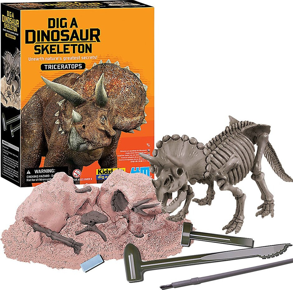 Kidzlabs - Dig A Dinosaur Skeleton - Triceratops