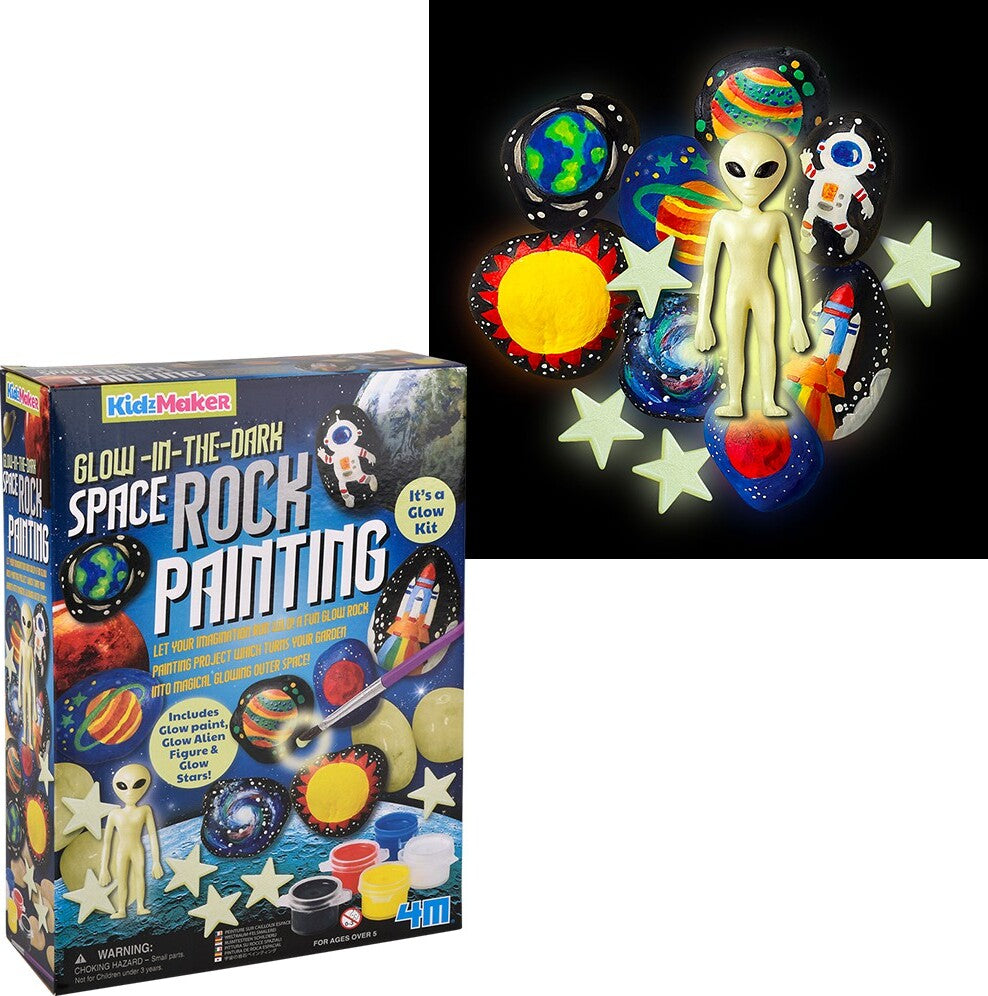 Kidzmaker - Glow In The Dark - Space Rock Painting