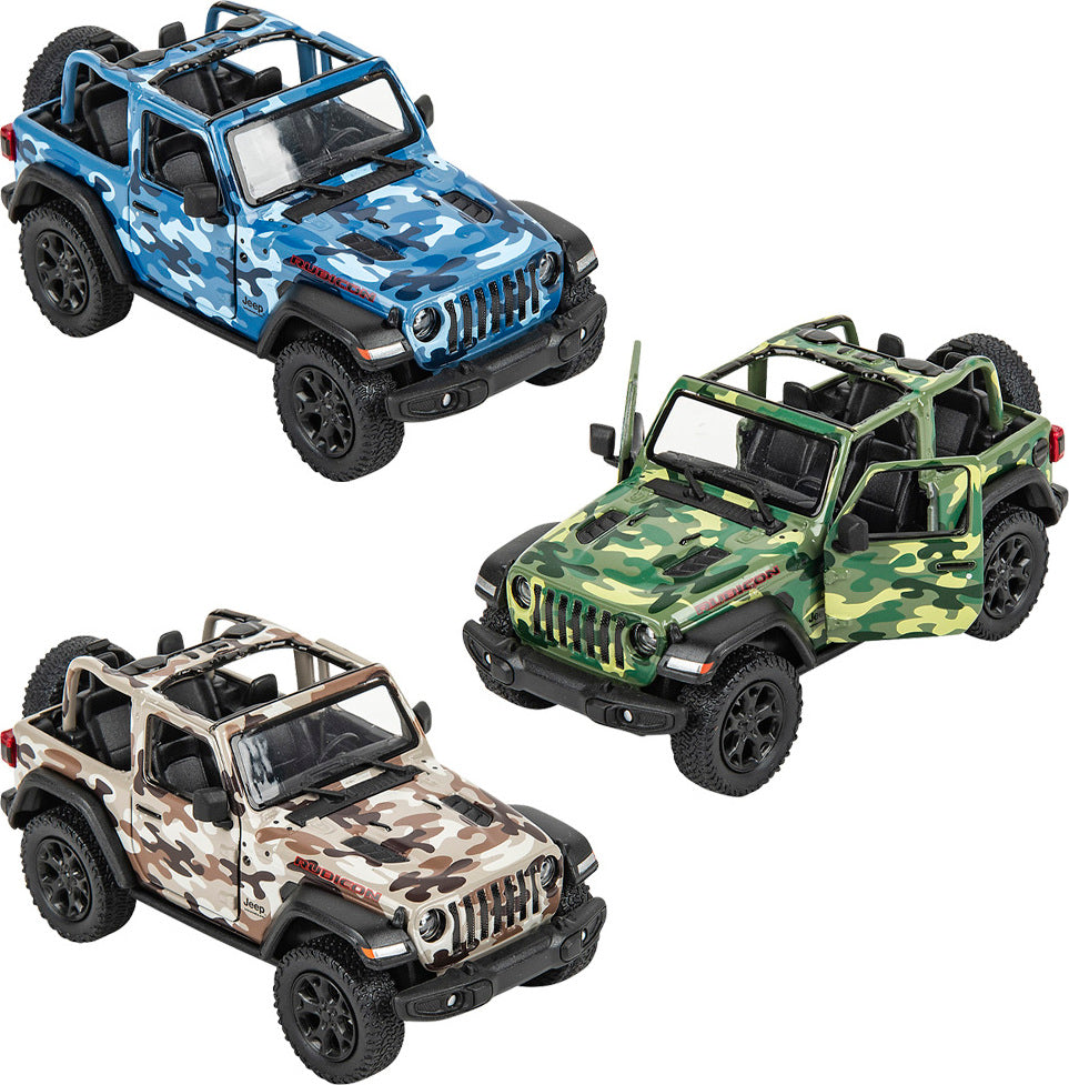 5" Die-cast 2018 Jeep Wrangler Camo Open Top