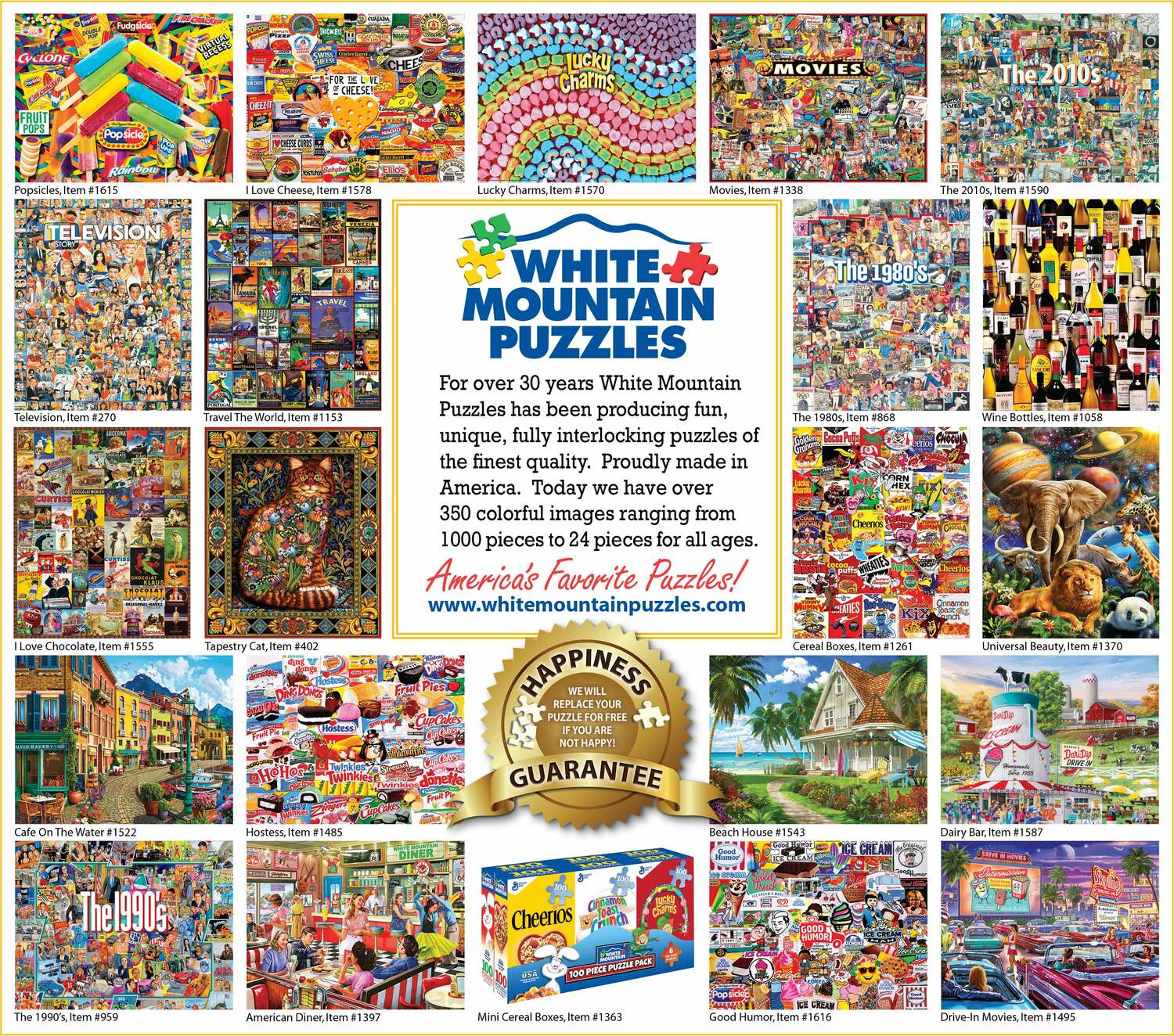 Movie Posters - 1000 Piece - White Mountain Puzzles