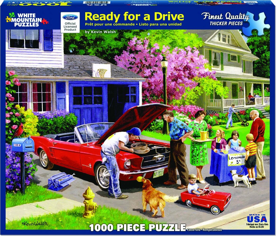 Ready for a Drive - 1000 Piece - White Mountain Puzzles