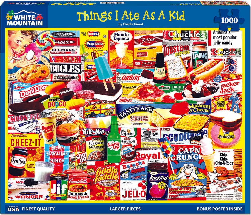 Things I Ate as a Kid - 1000 Piece - White Mountain Puzzles