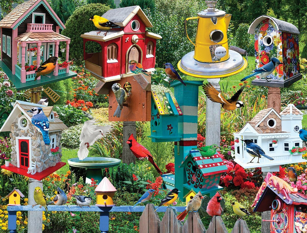 Birdhouse Village - 500 Piece - White Mountain Puzzles