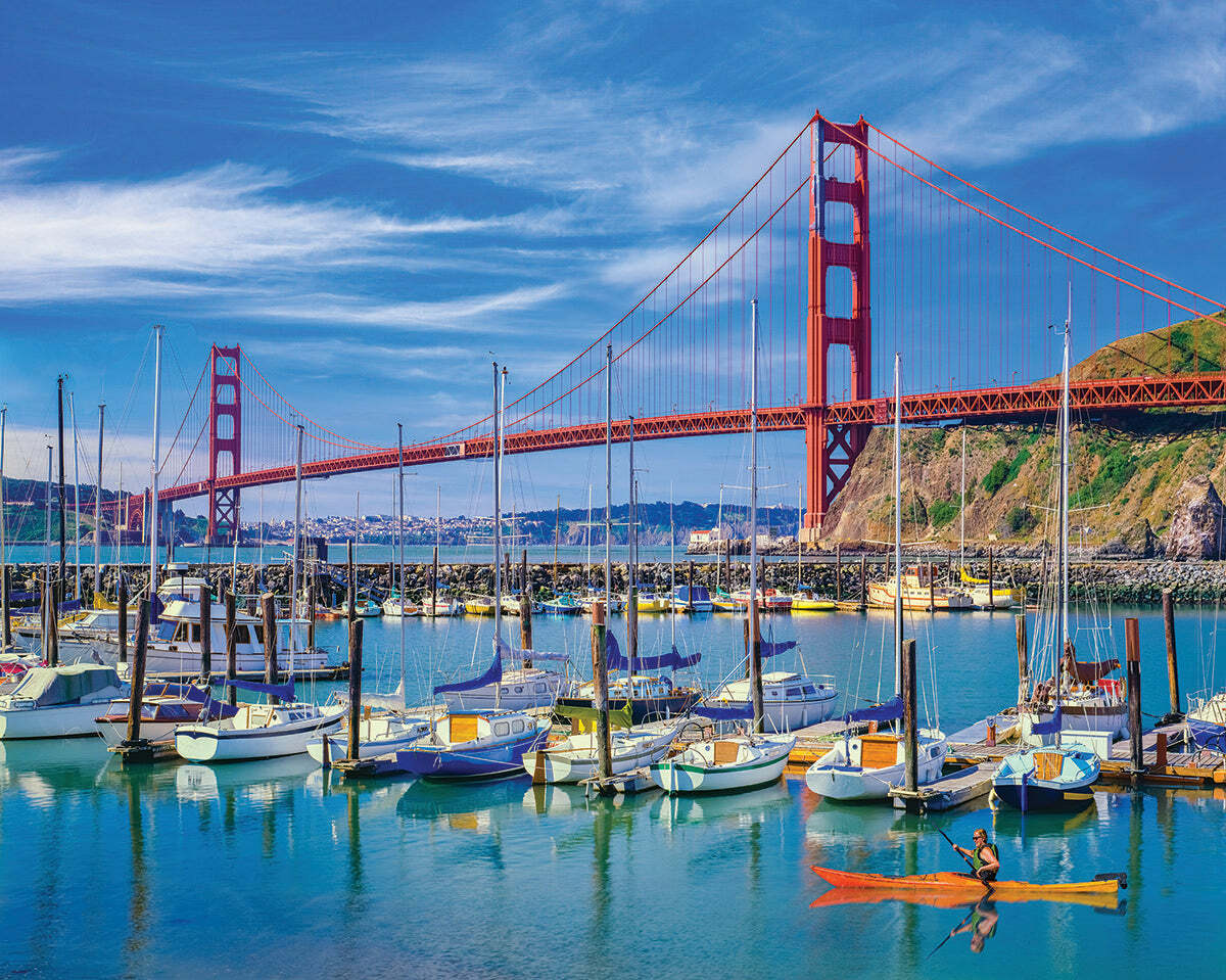 Golden Gate Bridge - 1000 Piece - White Mountain Puzzles