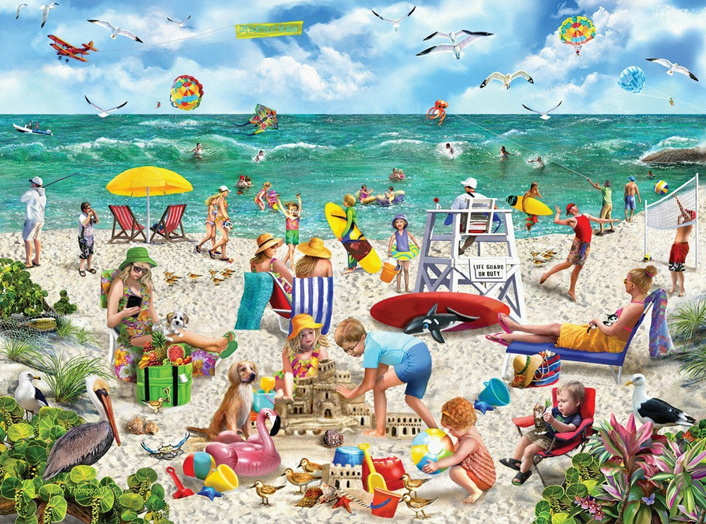 Beach Day - Seek & Hide - 1000 Piece - White Mountain Puzzles