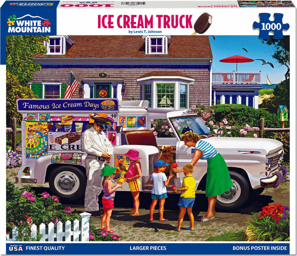 Ice Cream Truck - 1000 Piece - White Mountain Puzzles