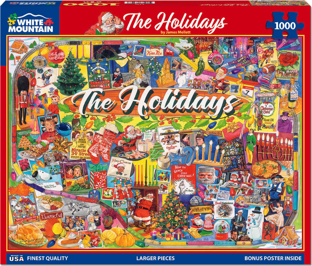 The Holidays - 1000 Piece - White Mountain Puzzles