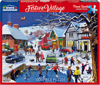 Festive Village - 1000 Piece - White Mountain Puzzles