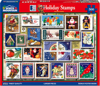 Holiday Stamps - 500 Piece - White Mountain Puzzles