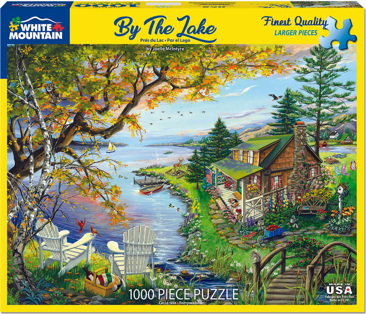 By The Lake - 1000 Piece - White Mountain Puzzles