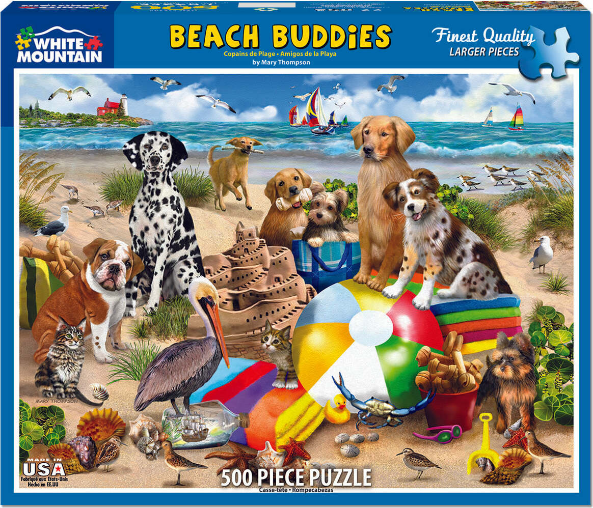 Beach Buddies - 500 Piece - White Mountain Puzzles