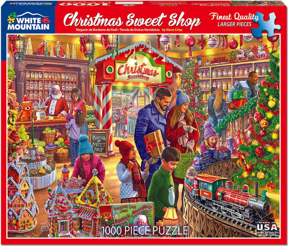 Christmas Sweetshop - 1000 Piece - White Mountain Puzzles