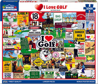 I Love Golf - 1000 Piece - White Mountain Puzzles