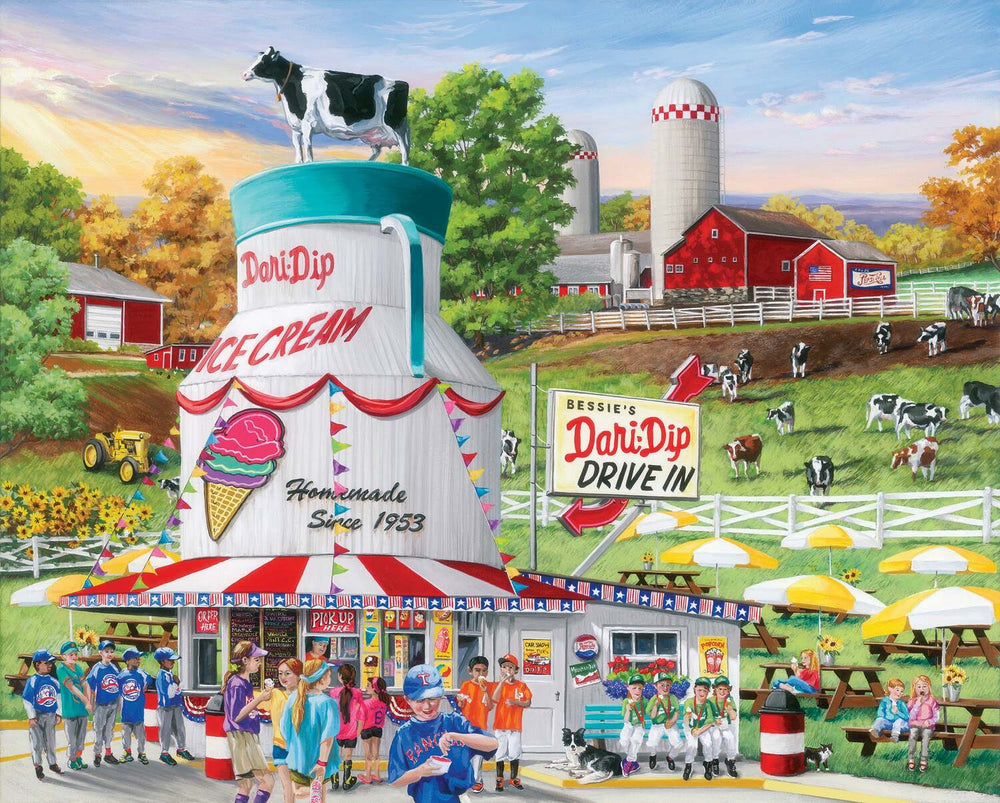 Dairy Bar - 1000 Piece - White Mountain Puzzles