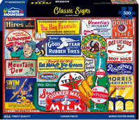 Classic Signs - 500 Piece - White Mountain Puzzles