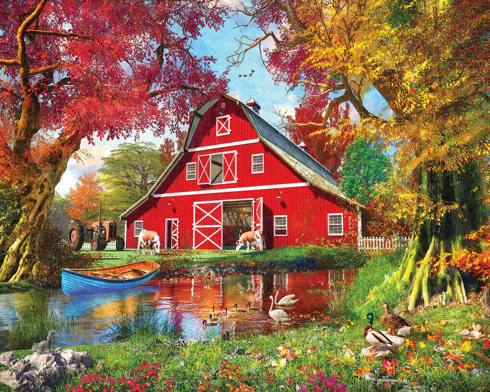 Sunny Barn - 1000 Piece - White Mountain Puzzles