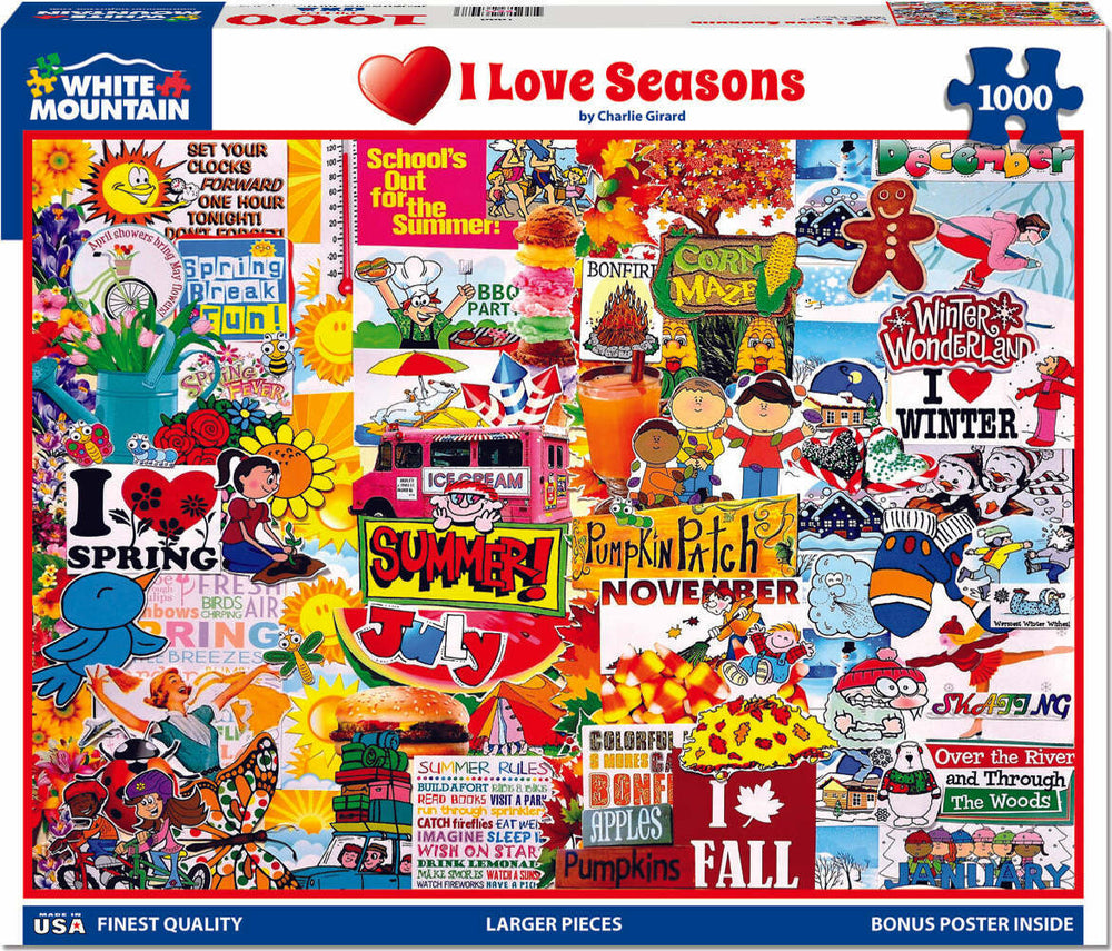 I Love Seasons - 1000 Piece Jigsaw Puzzle