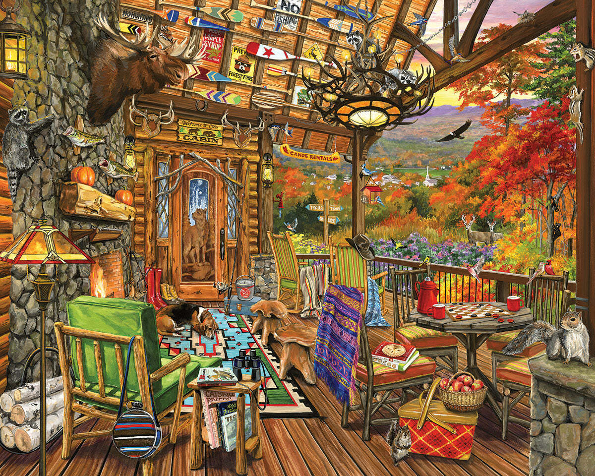 Autumn Porch - 1000 Piece Jigsaw Puzzle