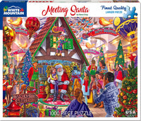 Meeting Santa - 1000 Piece Jigsaw Puzzle