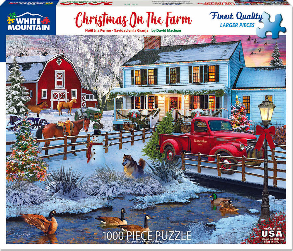 Christmas on the Farm - 1000 Piece Jigsaw Puzzle