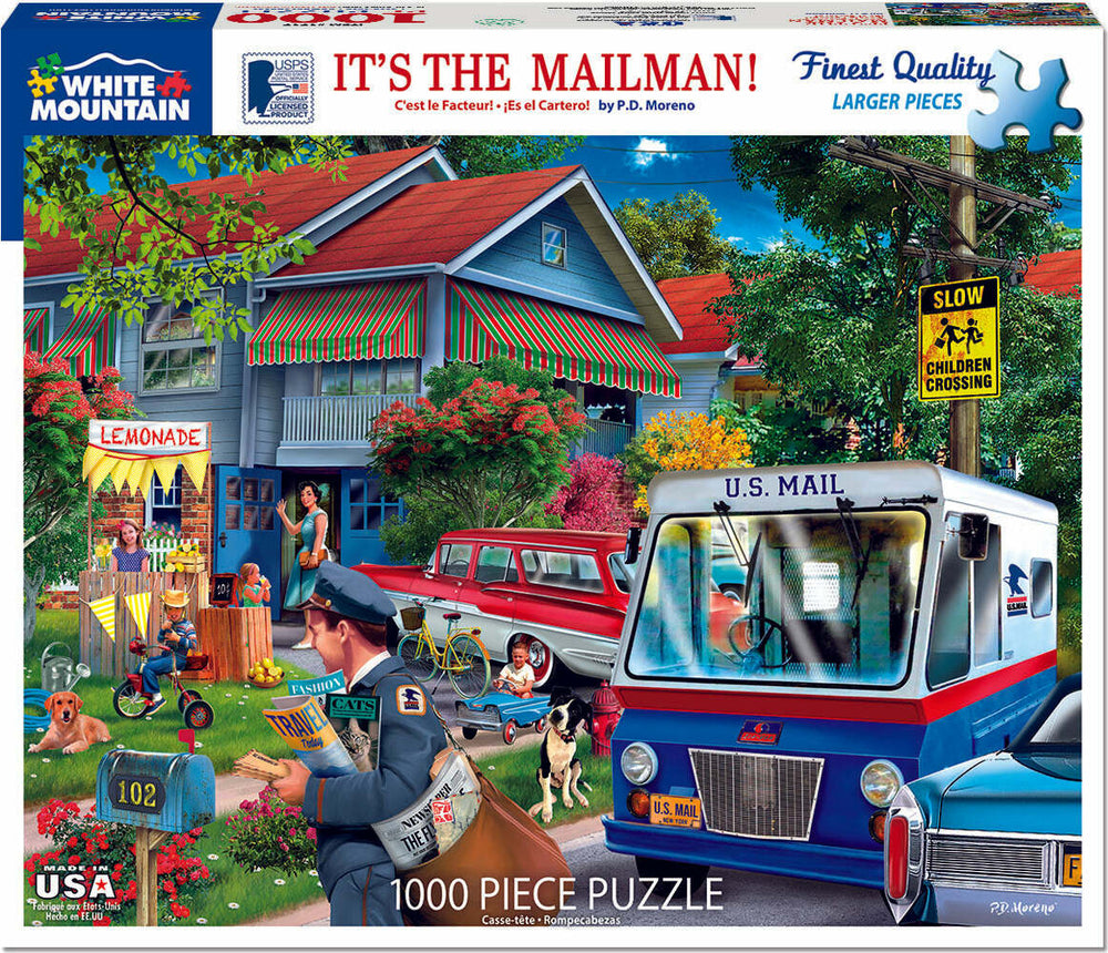 It's the Mailman - 1000 Piece Jigsaw Puzzle