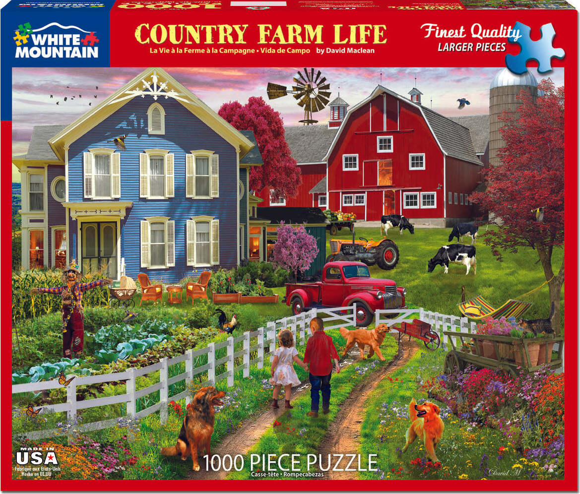 Country Farm Life - 1000 Piece Jigsaw Puzzle